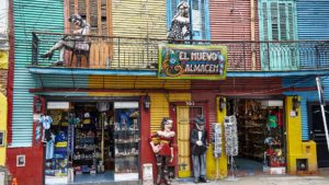 The colourful La Boca in Buenos Aires, Argentina